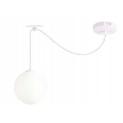 LAMPA WISZĄCA ZWIS ŻYRANDOL SUFITOWY LOFT SZKLANY KLOSZ KULA PAJĄK LED E27