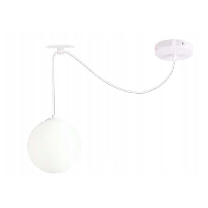 LAMPA WISZĄCA ZWIS ŻYRANDOL SUFITOWY LOFT SZKLANY KLOSZ KULA PAJĄK LED E27