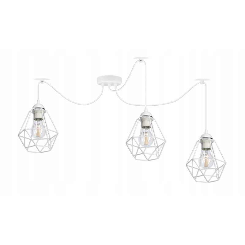 LAMPA sufitowa wisząca ZWIS Loft klosz 3xE27 PAJĄK