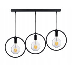 LAMPA sufitowa wisząca ZWIS Edison Loft 3 E27 koło