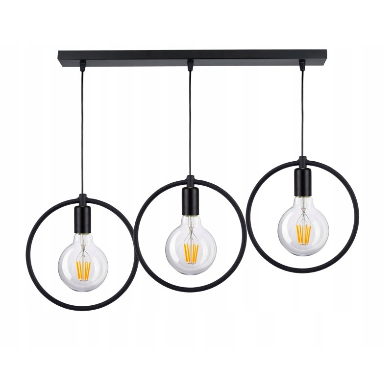 LAMPA sufitowa wisząca ZWIS Edison Loft 3 E27 koło