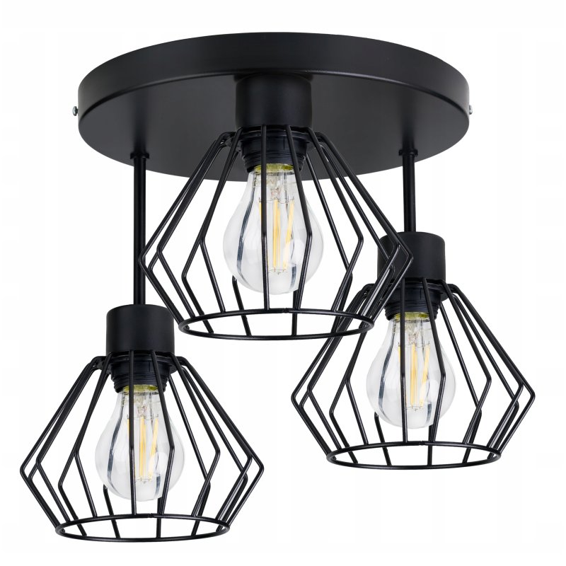 LAMPA plafon SUFITOWA ŻYRANDOL loft BRYLANT DRUT S