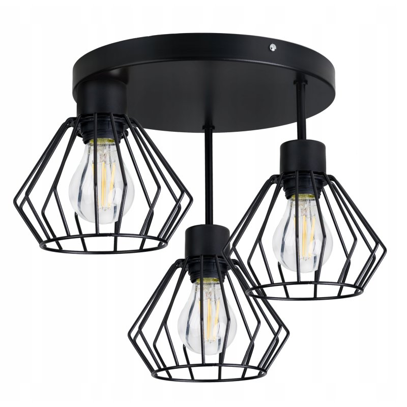 LAMPA plafon SUFITOWA ŻYRANDOL loft BRYLANT DRUT S