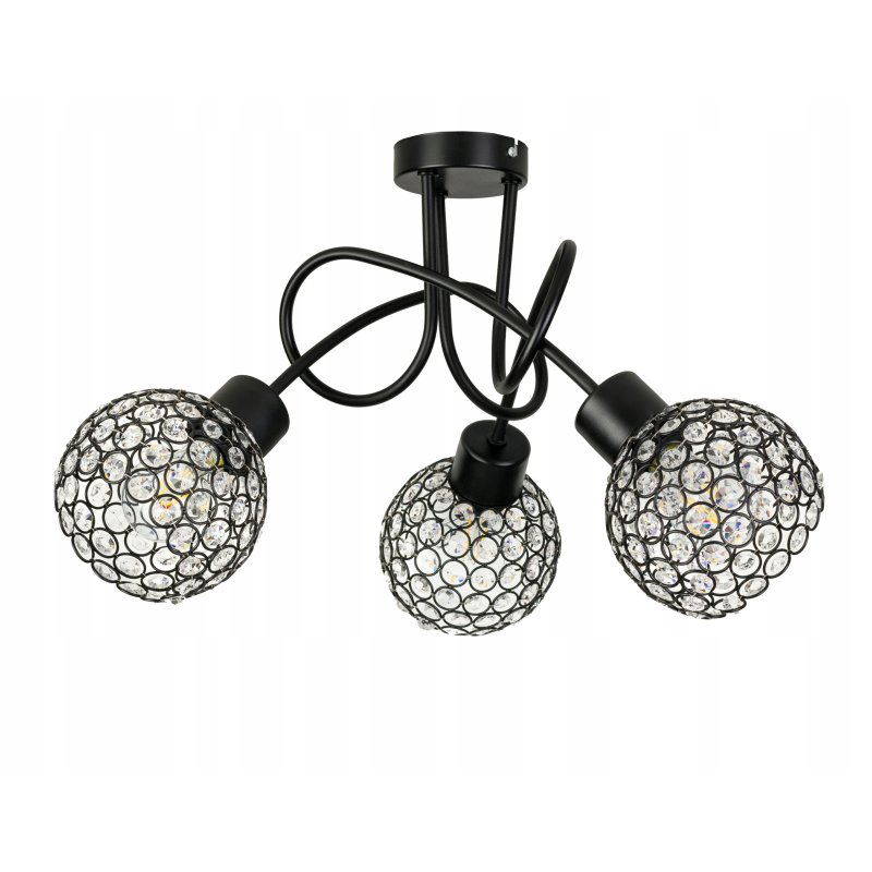 Lampa SUFITOWA żyrandol wisząca LOFT plafon szkło