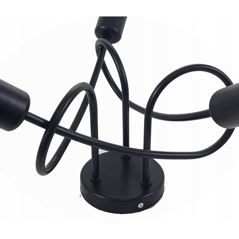 Lampa SUFITOWA żyrandol wisząca LOFT plafon szkło