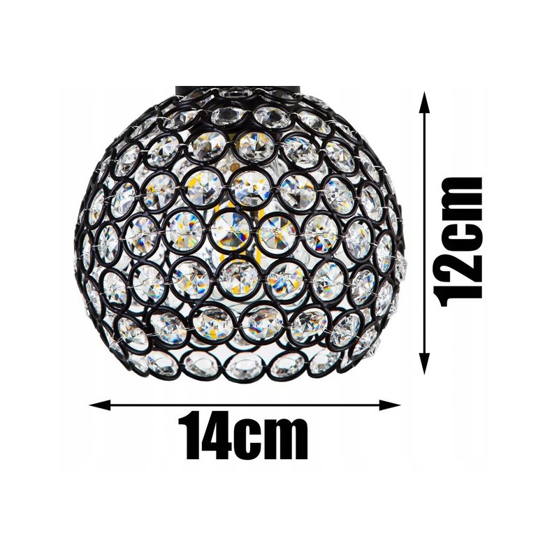 Lampa SUFITOWA żyrandol wisząca LOFT plafon szkło