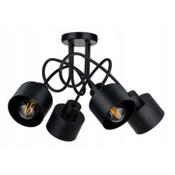 Lampa SUFITOWA żyrandol WISZĄCA LOFT METAL kubek 4