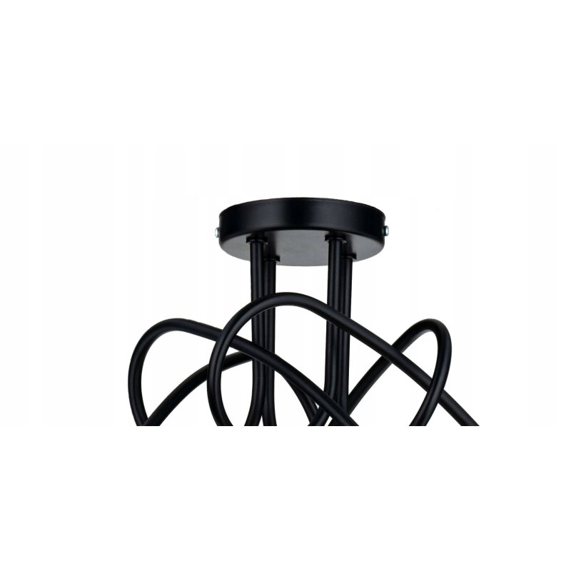 Lampa SUFITOWA żyrandol WISZĄCA LOFT METAL kubek 4