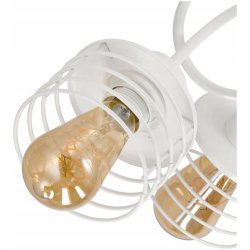 Lampa SUFITOWA żyrandol WISZĄCA LOFT drut sprężyna