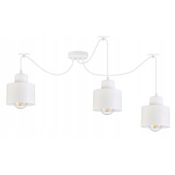 LAMPA sufitowa wisząca ZWIS Loft klosz 3xE27 PAJĄK biały
