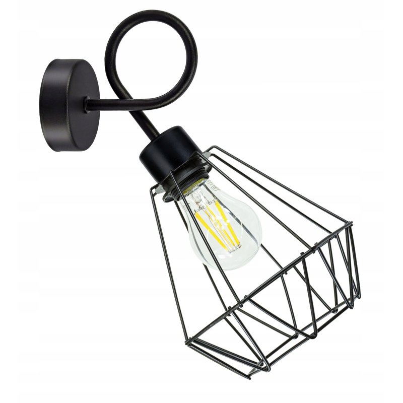 LAMPA KINKIET E27 sufit stały loft drut BRYLANT