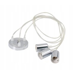LAMPA sufitowa wisząca ZWIS loft chrom na 3x E27