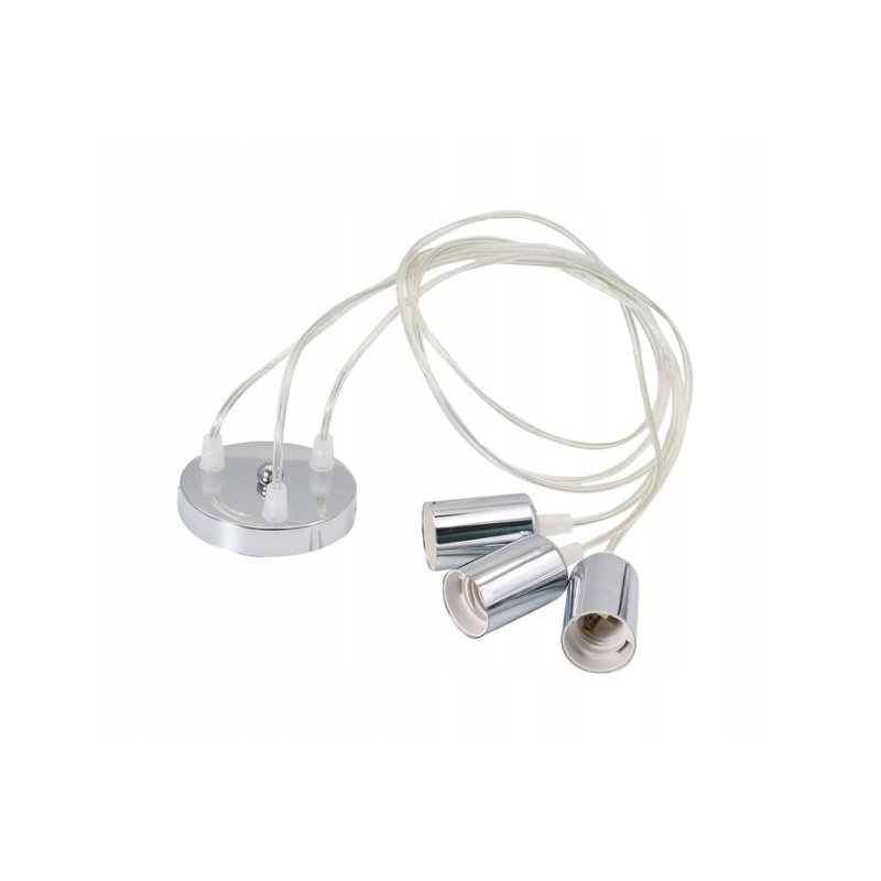 LAMPA sufitowa wisząca ZWIS loft chrom na 3x E27