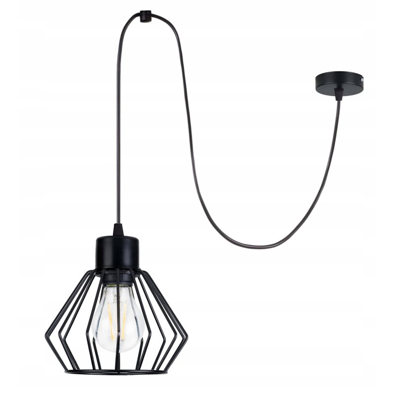LAMPA sufitowa wisząca ZWIS Loft E27 PAJĄK BRYLANT