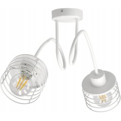 Lampa SUFITOWA żyrandol WISZĄCA LOFT drut sprężyna