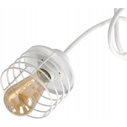 Lampa SUFITOWA żyrandol WISZĄCA LOFT drut sprężyna