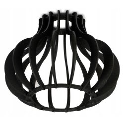 LAMPA sufitowa wisząca CZARNA zwis Loft na 1x E27 pająk Drewno CZARNE