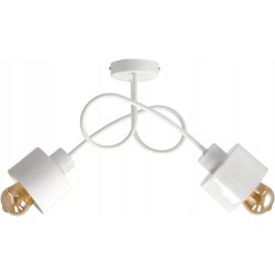 Lampa SUFITOWA żyrandol WISZĄCA LOFT metal KUBEK 2