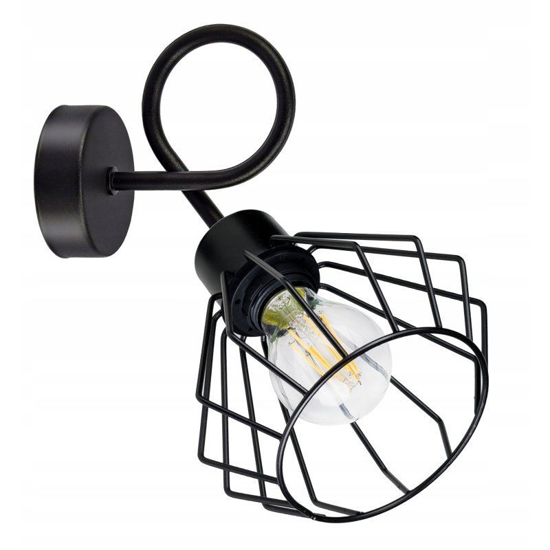 LAMPA KINKIET E27 żyrandol stały loft drut BRYLANT