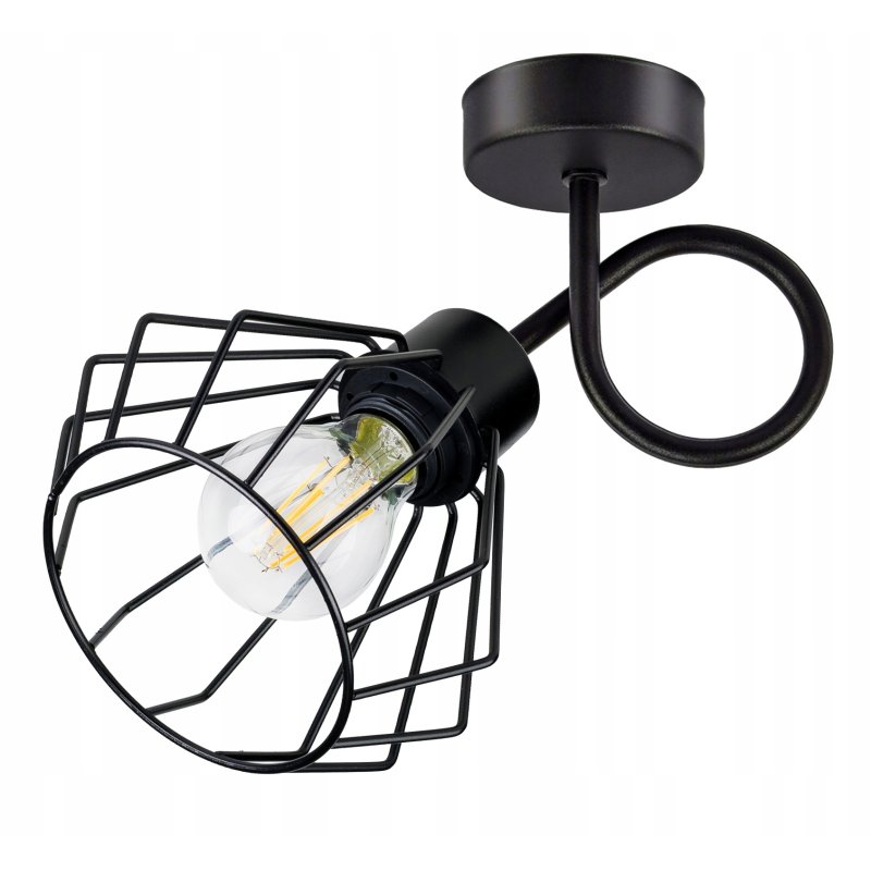 LAMPA KINKIET E27 żyrandol stały loft drut BRYLANT