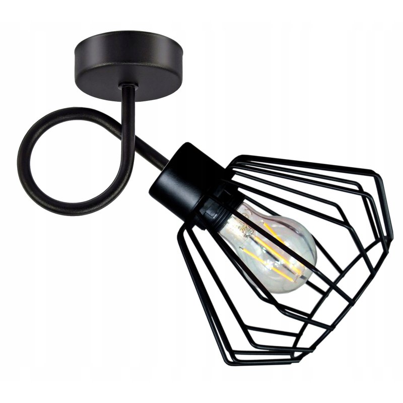 LAMPA KINKIET E27 żyrandol stały loft drut BRYLANT