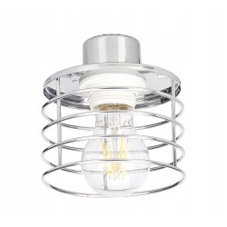 LAMPA plafon żyrandol wysoki loft drut stały chrom