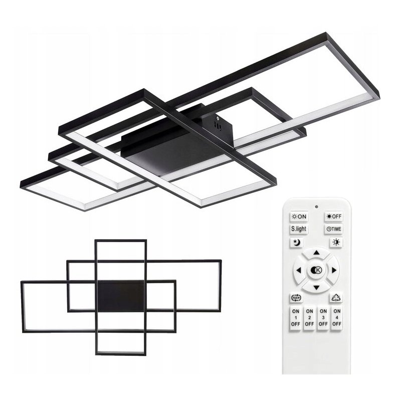 LAMPA SUFITOWA ŻYRANDOL Plafon MODERN LED XL barwa zmienna CCT + Pilot