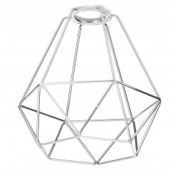 Lampa sufitowa żyrandol loft na E27 chrom klosze 2