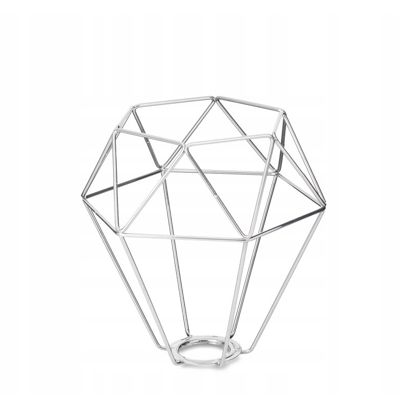 Lampa sufitowa żyrandol loft na E27 chrom klosze 2