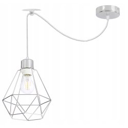 LAMPA wisząca sufitowa zwis Loft pająk drut 1x E27