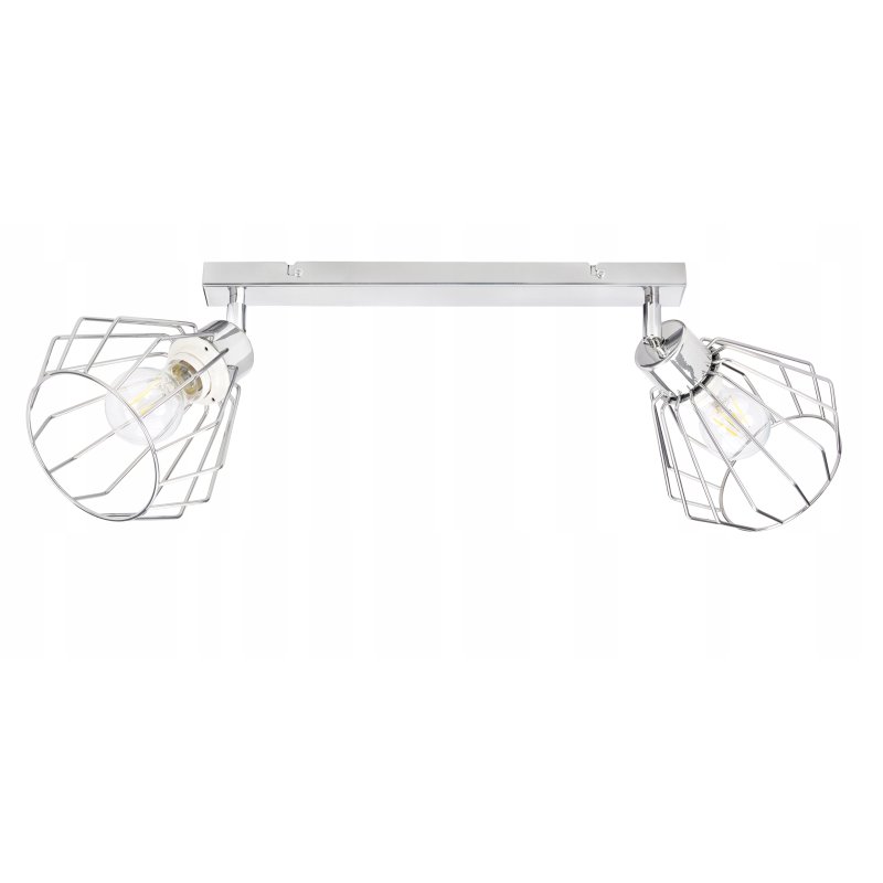 LAMPA plafon żyrandol ruch loft drut brylant chrom