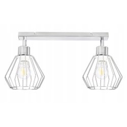 LAMPA plafon żyrandol ruch loft drut brylant chrom