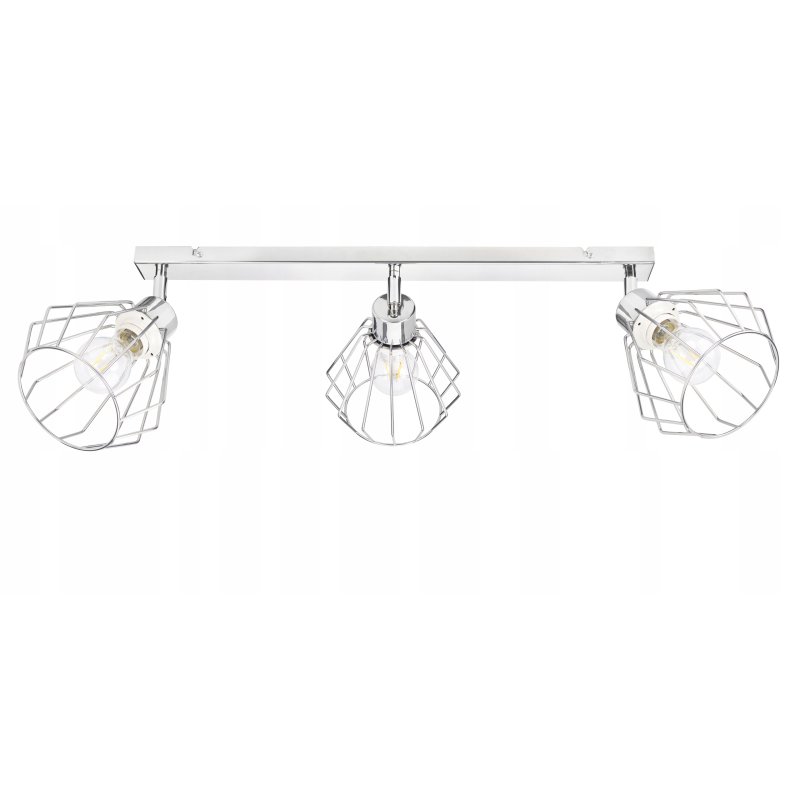LAMPA plafon żyrandol ruch loft drut brylant chrom