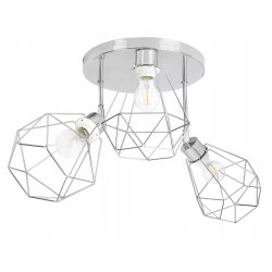 LAMPA plafon żyrandol ruch loft drut diament chrom