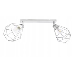 LAMPA plafon żyrandol ruch loft drut diament chrom
