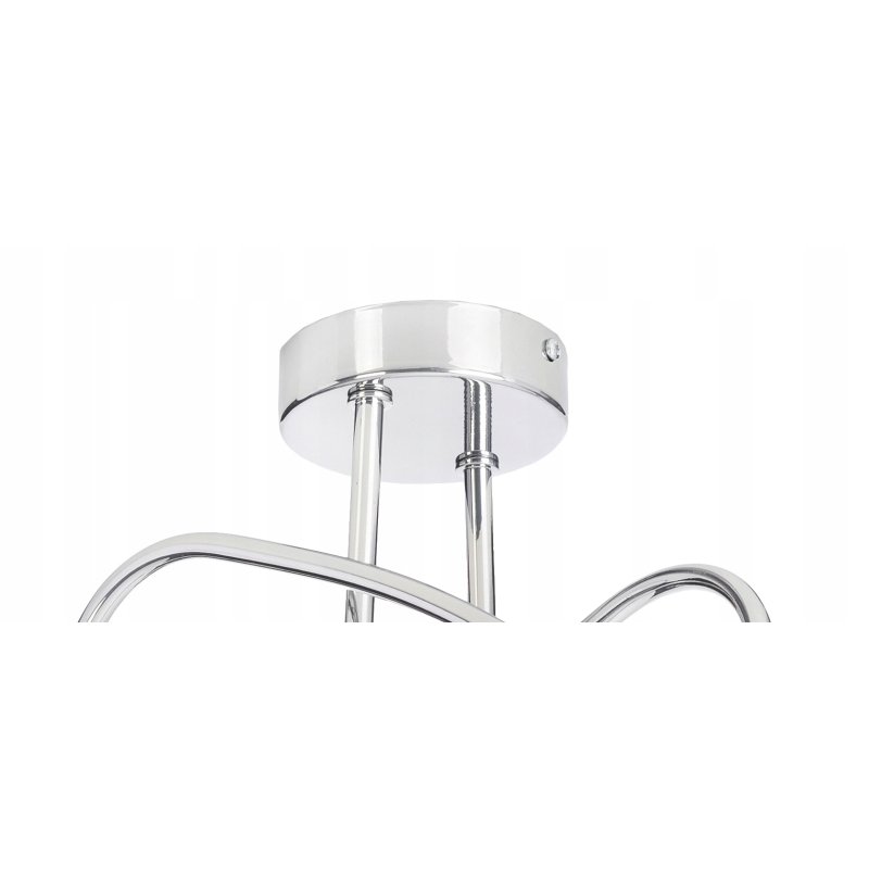 Lampa sufitowa żyrandol loft na E27 chrom klosze 2