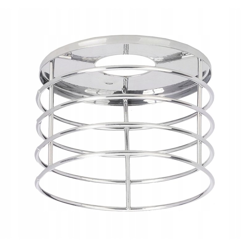 Lampa sufitowa żyrandol loft na E27 chrom klosze 2