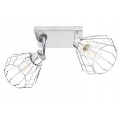 LAMPA plafon żyrandol ruch loft drut brylant chrom