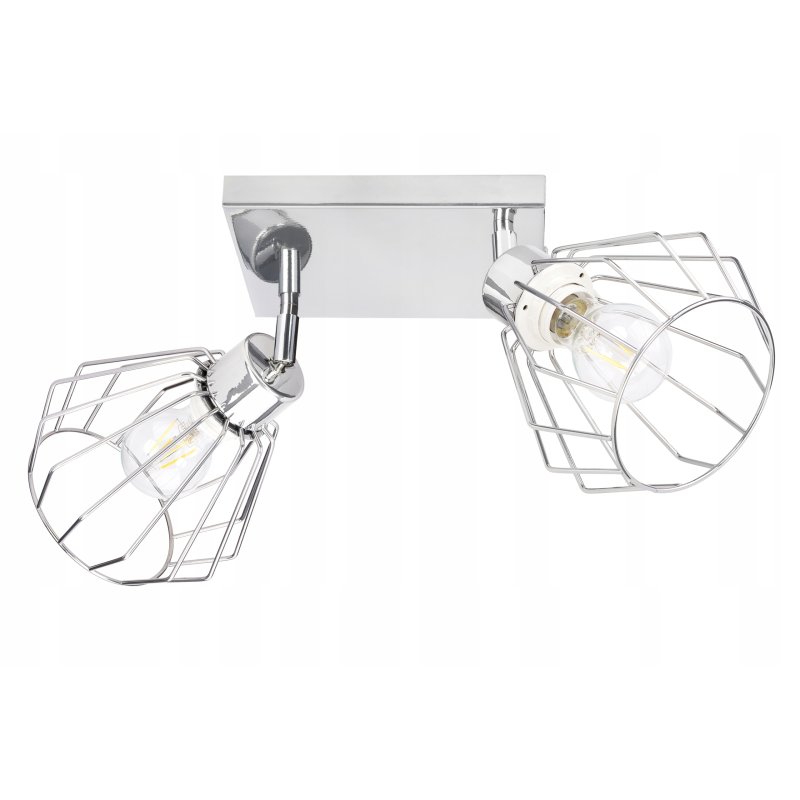 LAMPA plafon żyrandol ruch loft drut brylant chrom