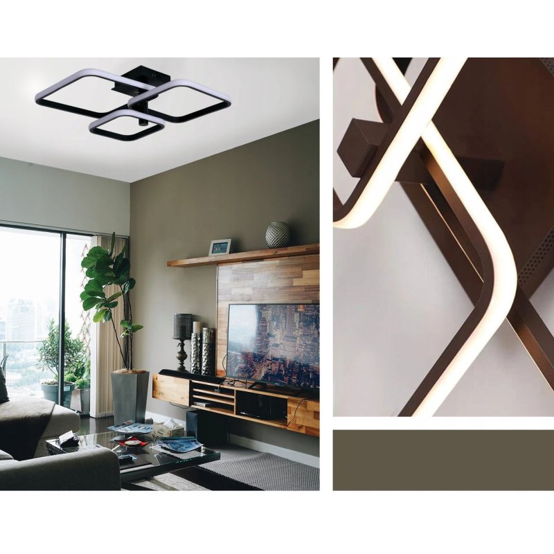 LAMPA SUFITOWA ŻYRANDOL Plafon MODERN LED + Pilot