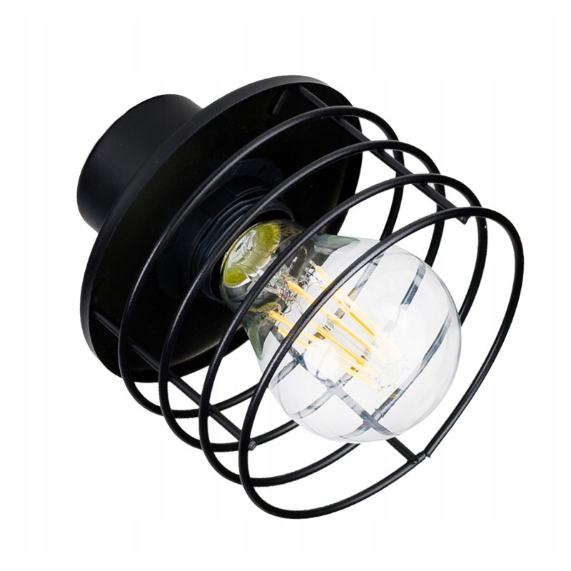 Lampa SUFITOWA żyrandol WISZĄCA LOFT plafon drut 4