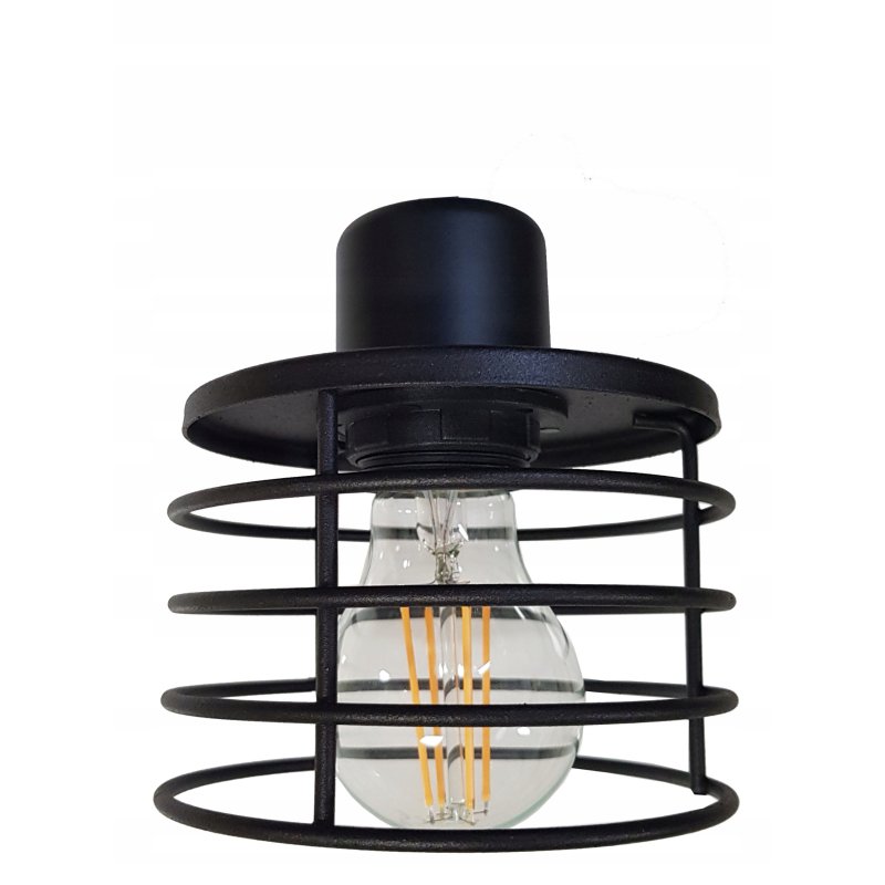 Lampa SUFITOWA żyrandol WISZĄCA LOFT plafon drut 4