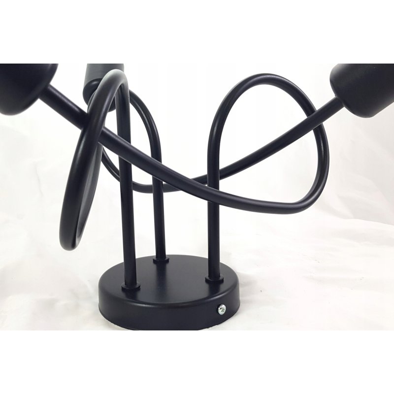 Lampa SUFITOWA żyrandol WISZĄCA LOFT plafon drut 3