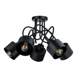 Lampa SUFITOWA żyrandol WISZĄCA LOFT METAL kubek 5