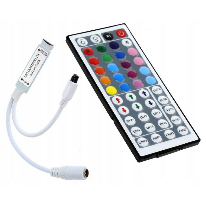 Kontroler 44 Key do Taśm LED RGB Sterownik na podczerwień IR