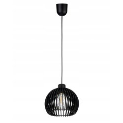 Lampa wisząca zwis żyrandol sufitowa LOFT klosz kula 36 Drewno na 1x E27