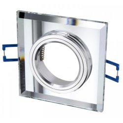 OPRAWA HALOGENOWA SZKLANA STAŁA KWADRAT LUSTRZANA