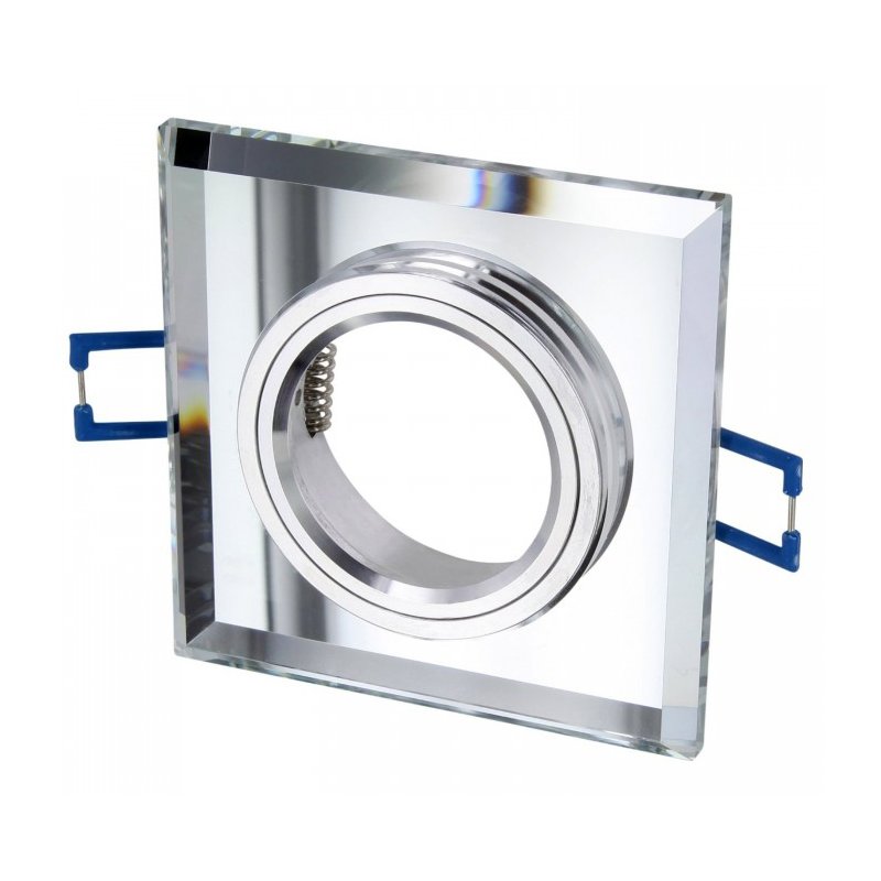 OPRAWA HALOGENOWA SZKLANA STAŁA KWADRAT LUSTRZANA