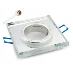 OPRAWA HALOGENOWA SZKLANA STAŁA KWADRAT LUSTRZANA