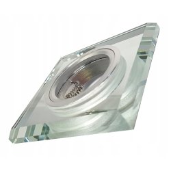 OPRAWA HALOGENOWA SZKLANA STAŁA KWADRAT LUSTRZANA